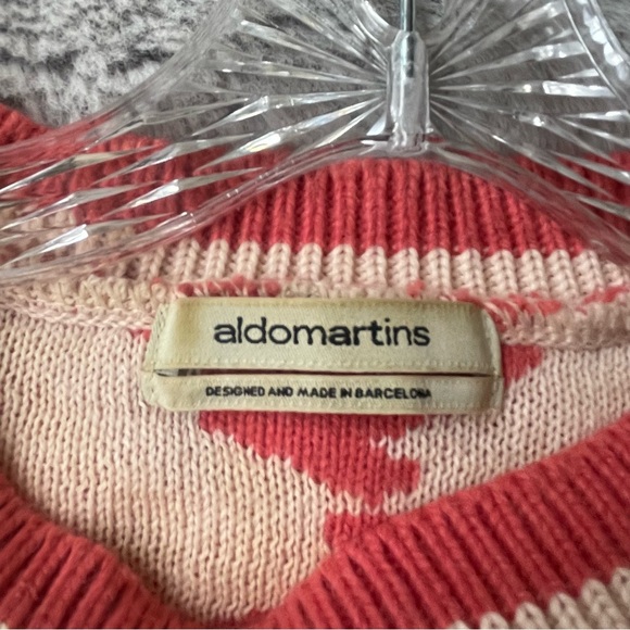 Anthropologie Aldomartins Nieves Sweater Pink Nordic Wool Alpaca - Picture 6 of 10